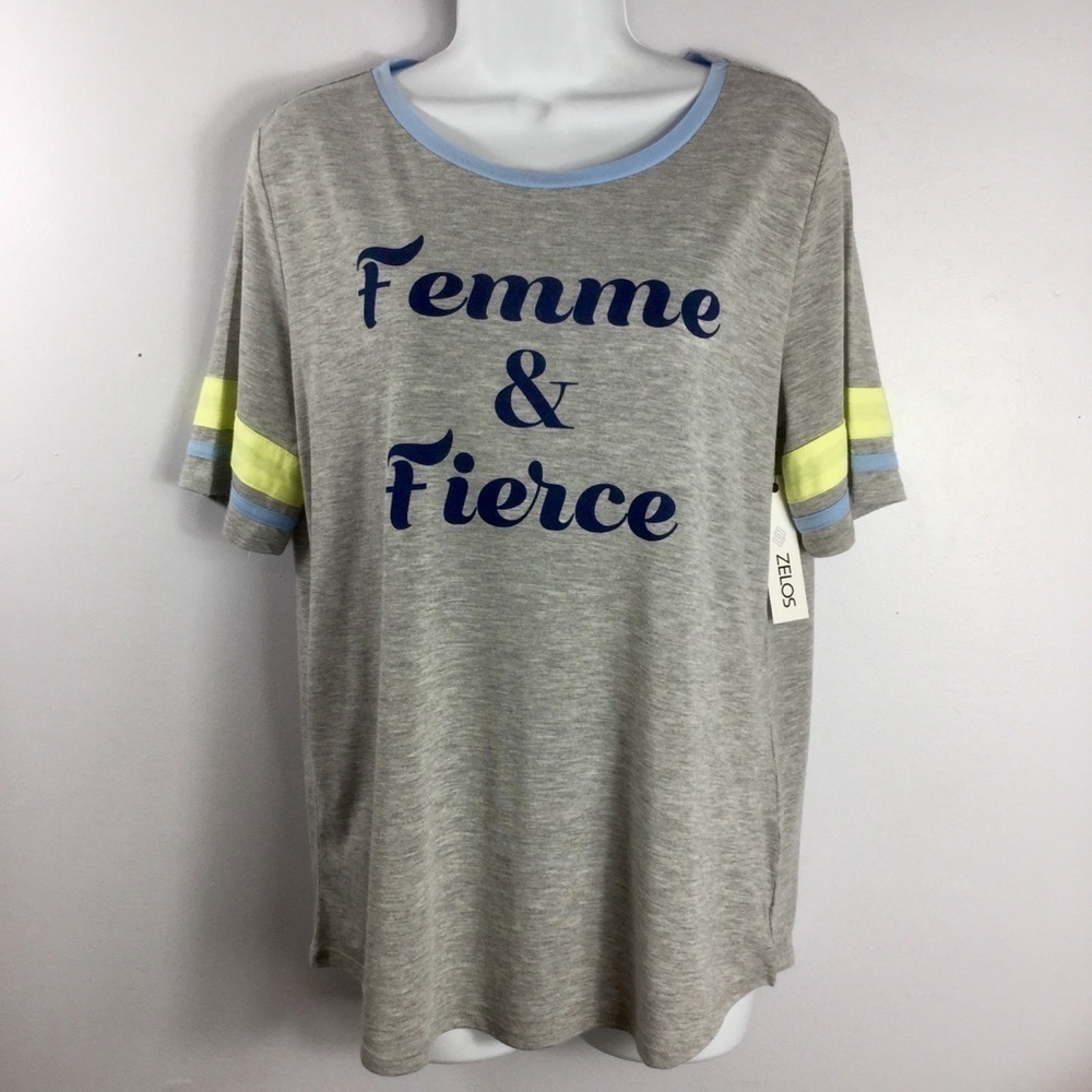Zelos Activewear Top Femme & Fierce Tee - Picture 2 of 5